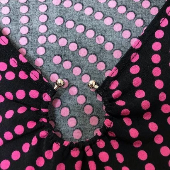 Suzie In The City Polka Dot Short Sleeve Top XL - Picture 3 of 9